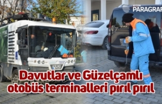 Davutlar ve Güzelçamlı otobüs terminalleri pırıl...