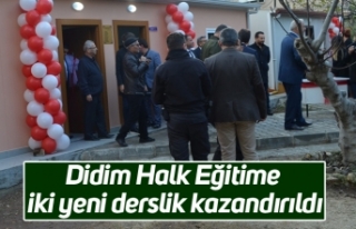 Didim Halk Eğitime iki yeni derslik kazandırıldı