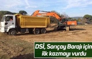 DSİ, Sarıçay Barajı için ilk kazmayı vurdu