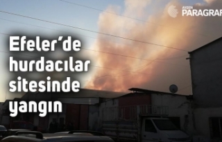 Efeler’de hurdacılar sitesinde yangın