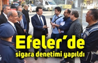 Efeler’de sigara denetimi yapıldı