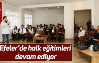 Efeler’de halk eğitimleri devam ediyor