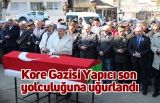 Kore Gazisi Yapıcı son yolculuğuna uğurlandı