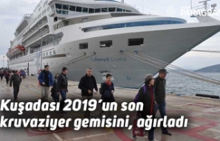 Kuşadası 2019’un son kruvaziyer gemisini, ağırladı