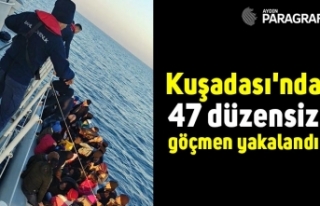 Kuşadası’nda 47 düzensiz göçmen yakalandı