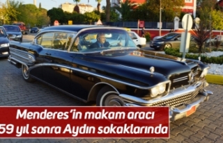 Menderes’in makam aracı 59 yıl sonra Aydın sokaklarında