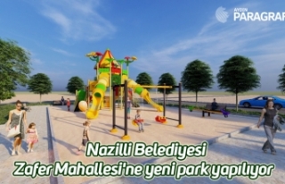 Nazilli Belediyesi Zafer Mahallesi'ne yeni park...