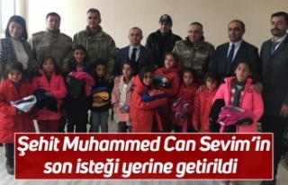 Şehit Muhammed Can Sevim’in son isteği yerine...
