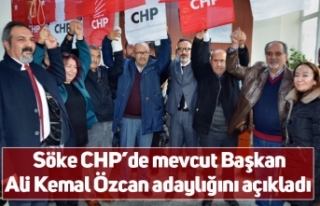Söke CHP’de mevcut Başkan Ali Kemal Özcan adaylığını...