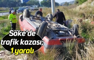 Söke'de trafik kazası; 1 yaralı
