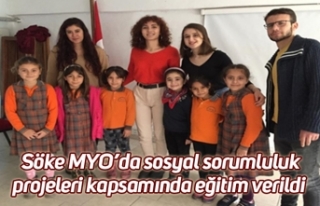 Söke MYO’da sosyal sorumluluk projeleri kapsamında...