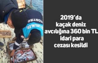 2019’da kaçak deniz avcılığına 360 bin TL idari...