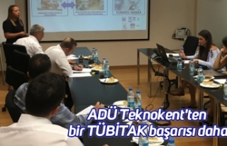 ADÜ Teknokent'ten bir TÜBİTAK başarısı...
