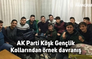 AK Parti Köşk Gençlik Kollarından örnek davranış