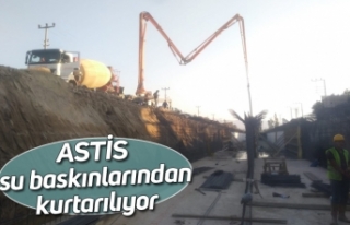 ASTİS su baskınlarından kurtarılıyor