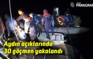 Aydın açıklarında 30 göçmen yakalandı