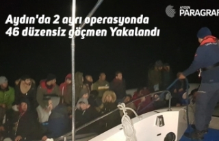Aydın'da 2 ayrı operasyonda 46 düzensiz göçmen...