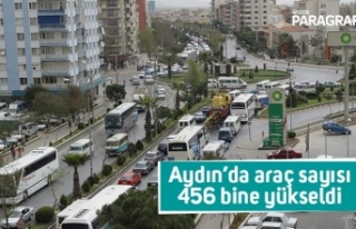 Aydın’da araç sayısı 456 bine yükseldi