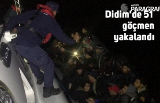 Didim'de 51 düzensiz göçmen yakalandı