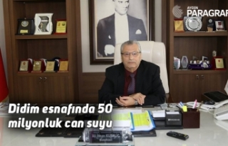 Didim esnafında 50 milyonluk can suyu