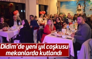 Didim’de yeni yıl coşkusu mekanlarda kutlandı