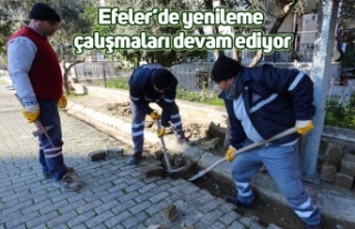Efeler’de yenileme çalışmaları devam ediyor