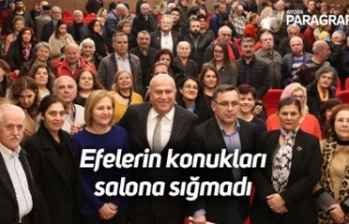Efelerin konukları salona sığmadı