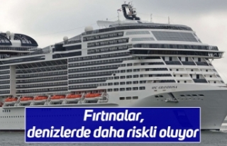 Fırtınalar, denizlerde daha riskli oluyor