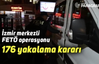 İzmir merkezli FETÖ operasyonu: 176 yakalama kararı