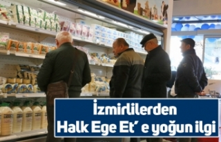 İzmirlilerden Halk Ege Et’ e yoğun ilgi