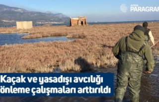 Kaçak ve yasadışı avcılığı önleme çalışmaları...