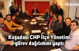 Kuşadası CHP İlçe Yönetimi görev dağılımını...