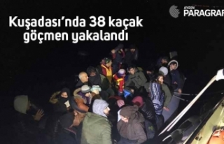 Kuşadası’nda 38 kaçak kaçak yakalandı
