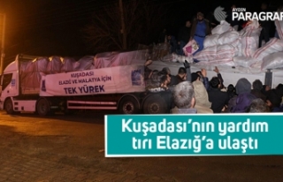 Kuşadası’nın yardım tırı Elazığ’a ulaştı