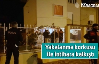 Yakalanma korkusu ile intihara kalkıştı