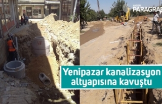 Yenipazar kanalizasyon altyapısına kavuştu