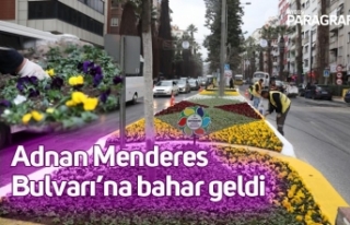 Adnan Menderes Bulvarı’na bahar geldi