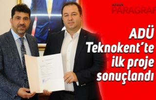 ADÜ Teknokent’te ilk proje sonuçlandı