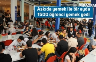 Askıda yemek ile bir ayda 1500 öğrenci yemek yedi