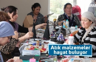 Atık malzemeler hayat buluyor