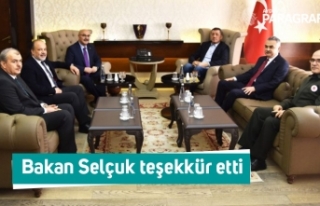 Bakan Selçuk teşekkür etti