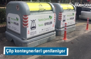 Çöp konteynerleri yenileniyor