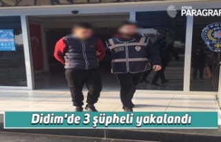 Didim'de 3 şüpheli yakalandı