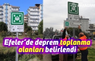 Efeler’de deprem toplanma alanları belirlendi