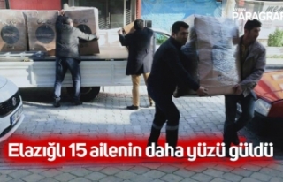 Elazığlı 15 ailenin daha yüzü güldü