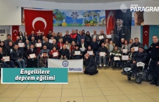 Engellilere deprem eğitimi