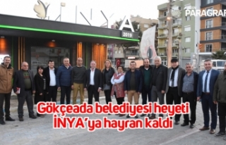 Gökçeada belediyesi heyeti İNYA’ya hayran kaldı