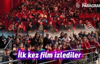 İlk kez film izlediler
