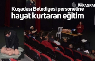 Kuşadası Belediyesi personeline hayat kurtaran eğitim