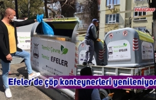 Efeler’de çöp konteynerleri yenileniyor